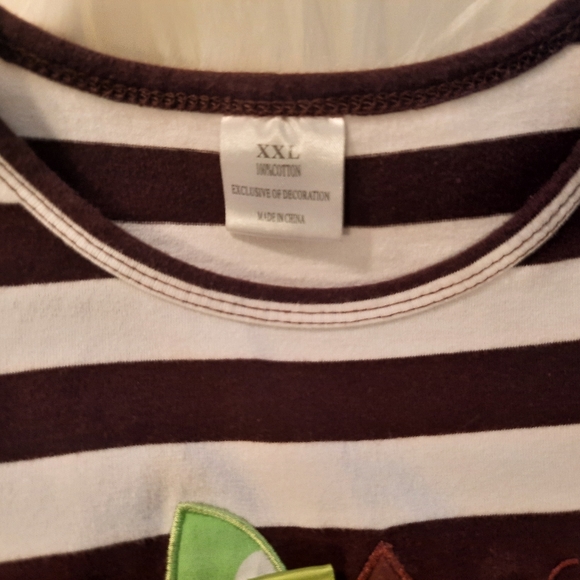 Girls Fall/Thanksgiving Dress with Pumpkin Apilque Ruffle Trim Size:XXL - Picture 9 of 10